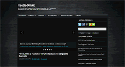 Desktop Screenshot of freebieoholic.com